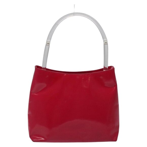 PRADA Shoulder Bag Enamel Pink Auth - Picture 2 of 15